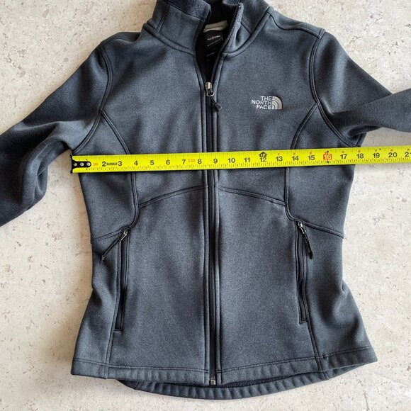 North Face Women's Agave Jacket Full Zip Dark Grey Heather, Size Medium   EUC - Picture 5 of 13